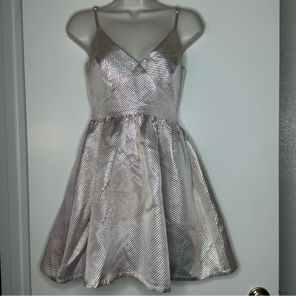Lulu's Gold Metallic Dress